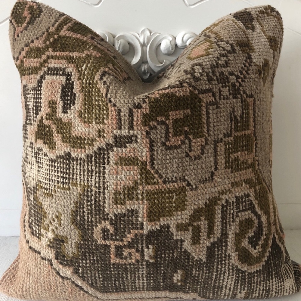 Vintage Turkish Pillow Cover No. 73|| 16 x 16